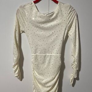 Lucy in the Sky Cream Dress with Gold and Silver Sequins